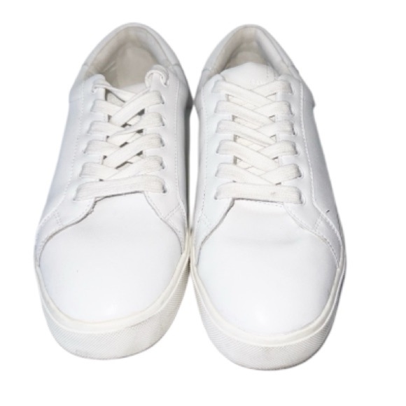 Sam Edelman Ethyl Low Top Leather Sneaker White Classic Minimalist Sz 9 - Picture 10 of 10